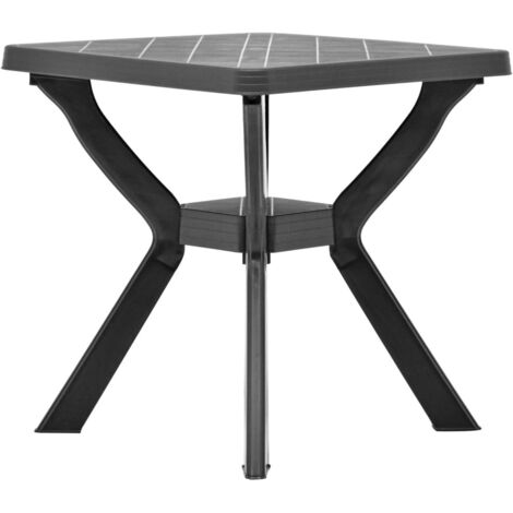 Bistro Table Anthracite 70x70x72 cm Plastic vidaXL