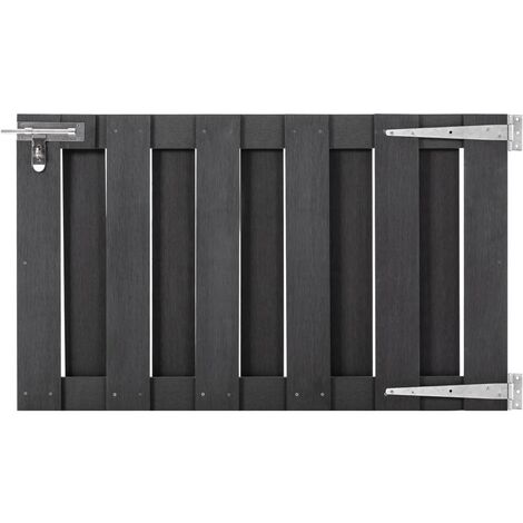 Garden Gate WPC 100x60 cm Grey vidaXL