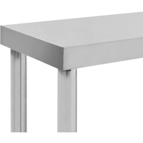 Stainless steel counter height work deals table