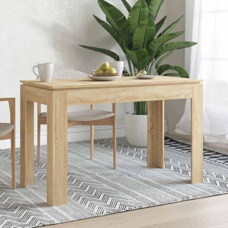 Dining Table Sonoma Oak 120x60x76 cm Engineered Wood vidaXL