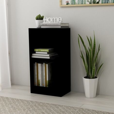 Bookshelf Black 40x24x75 cm Engineered Wood vidaXL