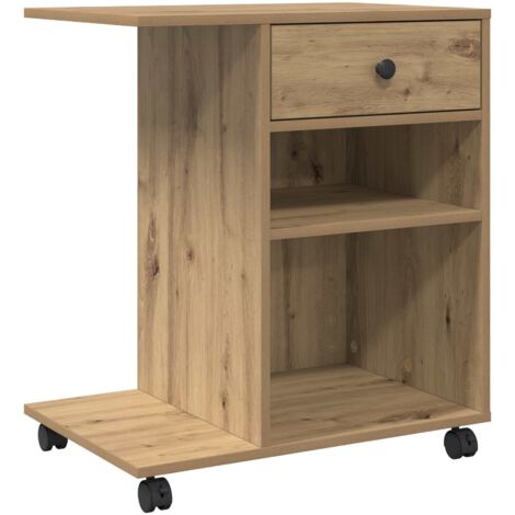Printer Stand Artisian Oak 60 x 40 x 68.5 cm Engineered Wood vidaXL
