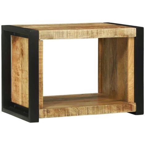 Wall Cube with Storage Brown 55 x 35 x 40 cm Solid Mango Wood vidaXL (1/5)