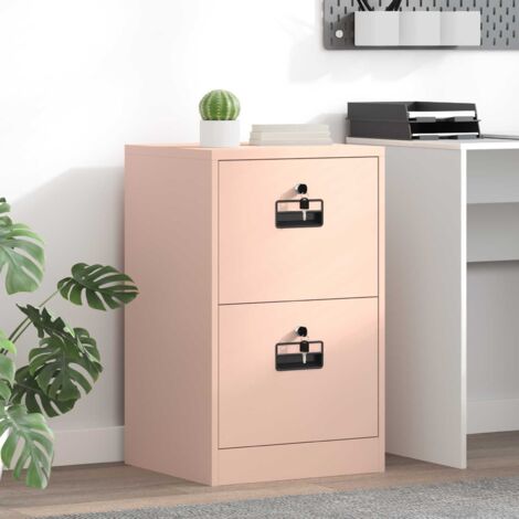 File Cabinet Pink 45.5 x 42 x 74.5 cm Cold-Rolled Steel vidaXL