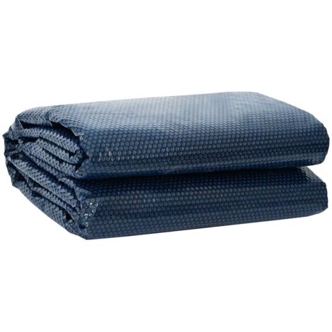 Pool Cover Heavy Quality Black and Blue Ø 417 cm 0.2 mm PE vidaXL