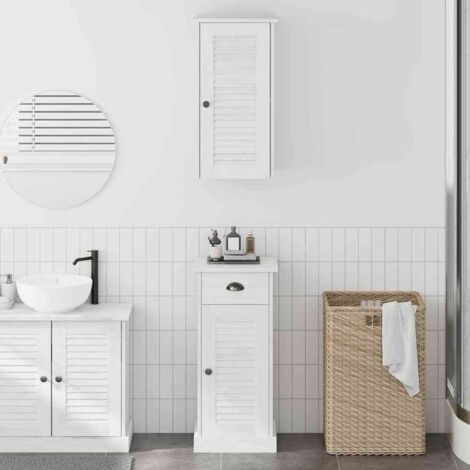 Bathroom Cabinet with Drawer VIGO 2 pcs White and Antique White vidaXL (1/5)