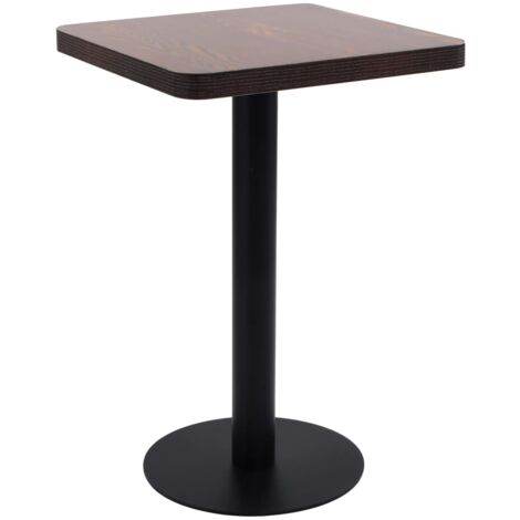Bistro Table Dark Brown 50x50 cm MDF vidaXL