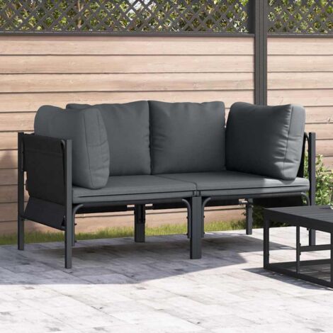 Outdoor Furniture 2 Piece Anthracite 80 x 80 x 71 cm Steel vidaXL