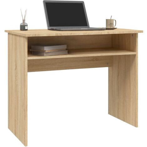 Desk Sonoma Oak 90x50x74 cm Engineered Wood vidaXL