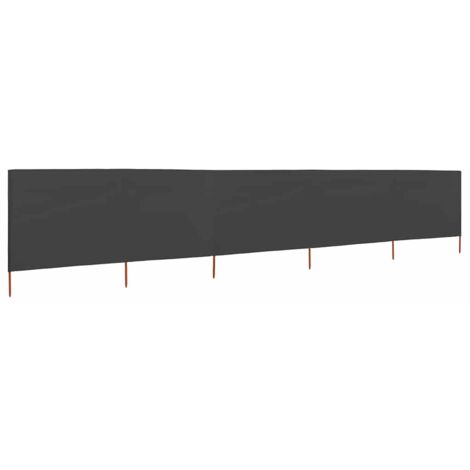 5-panel Wind Screen Fabric 600x120 cm Anthracite vidaXL