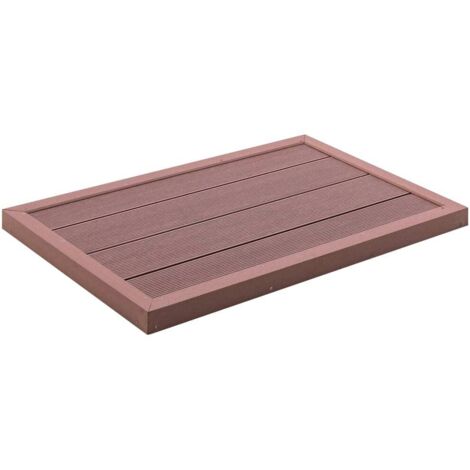 Floor Element for Solar Shower Brown 101x63x55 cm WPC vidaXL