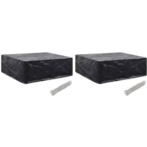 Garden Furniture Covers 2 pcs 8 Eyelets 250x210x90 cm vidaXL