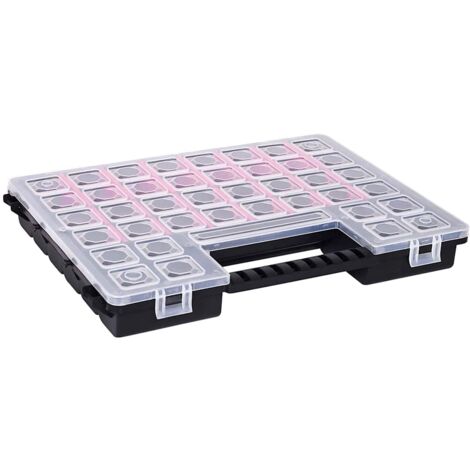 Assortment Boxes 5 pcs with Adjustable Dividers 385x283x50 mm Plastic vidaXL