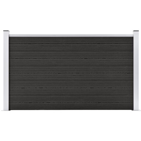 Garden Fence WPC 180x105 cm Grey vidaXL