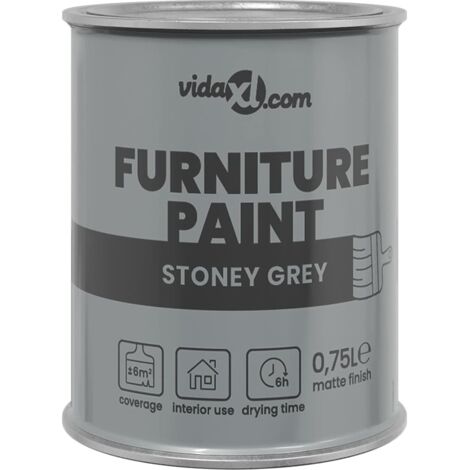Furniture Paint Grey 0.75 L Wall Print vidaXL
