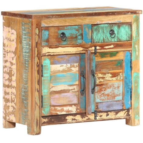 vidaXL Sideboard 70x35x65 cm Solid Reclaimed Wood