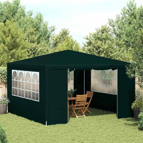 Professional Party Tent with Side Walls 4x4 m Green 90 g/m vidaXL