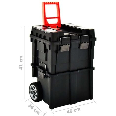 Tool Organiser Trolley with Handle 45x36x90 cm vidaXL