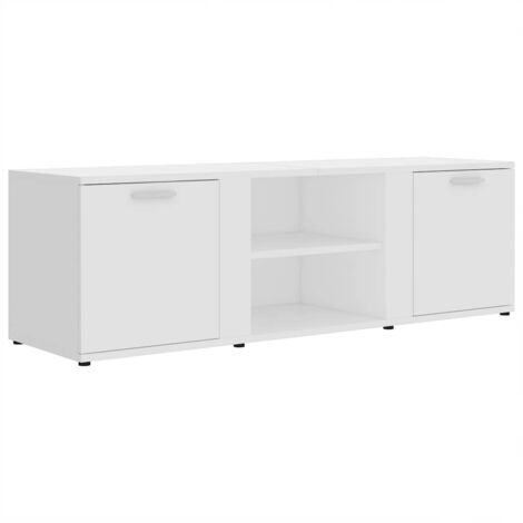 TV Cabinet White 120x34x37 cm Engineered Wood vidaXL (1/5)