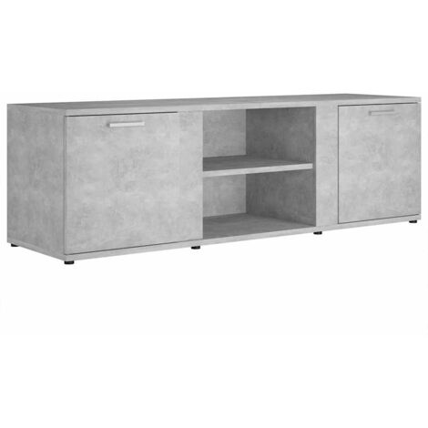 TV Cabinet Concrete Grey 120x34x37 cm Engineered Wood vidaXL (1/5)