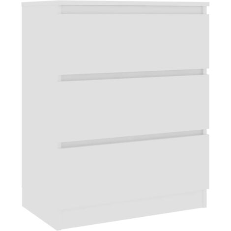 vidaXL Sideboard 60x33,5x76 cm Chipboard White - White