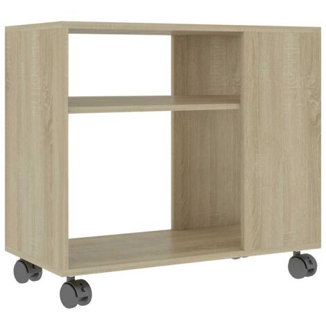 Side Table Sonoma Oak 70x35x55 cm Engineered Wood vidaXL