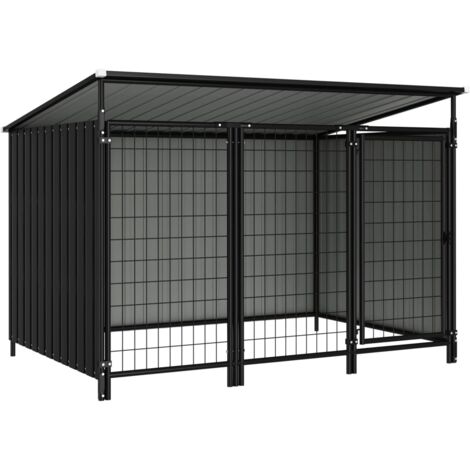 Outdoor Dog Kennel 193x133x116 cm vidaXL