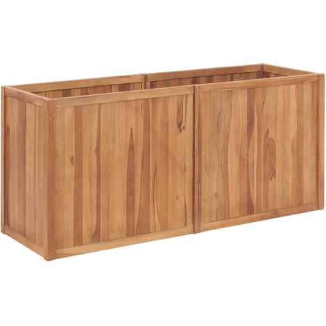 Garden Raised Bed 150x50x70 cm Solid Teak Wood vidaXL