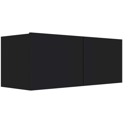 TV Cabinet Black 80x30x30 cm Engineered Wood vidaXL