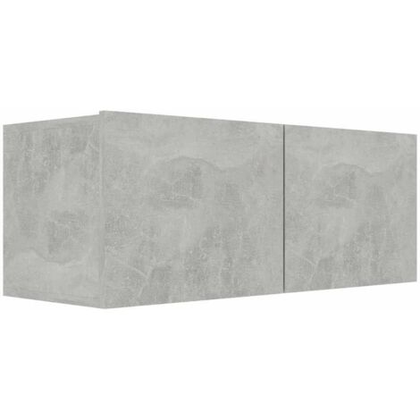 TV Cabinet Concrete Grey 80x30x30 cm Engineered Wood vidaXL
