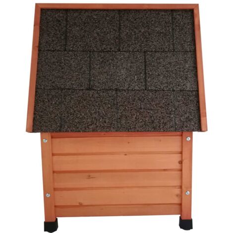 @Pet Outdoor Cat House 57x45x43 cm Wood Brown @Pet