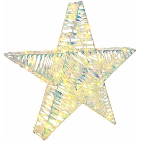 3D Star with 50 LEDs Warm white 55 x 52.5 x 9 cm PET vidaXL (1/5)