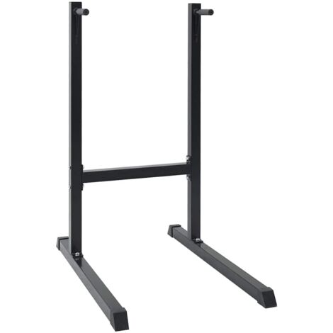 Dip Station Black 103.5 x 66.5 x 121.5 cm Powder-Coated Steel vidaXL (1/5)