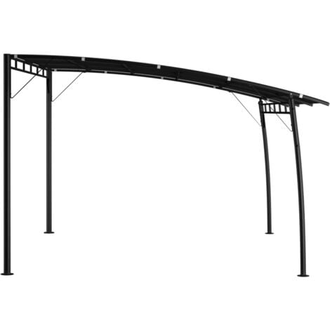 Garden Sunshade Awning 4x3x2.55 m Anthracite vidaXL
