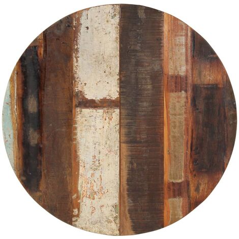 Round Table Top 70 cm 15-16 mm Solid Reclaimed Wood vidaXL