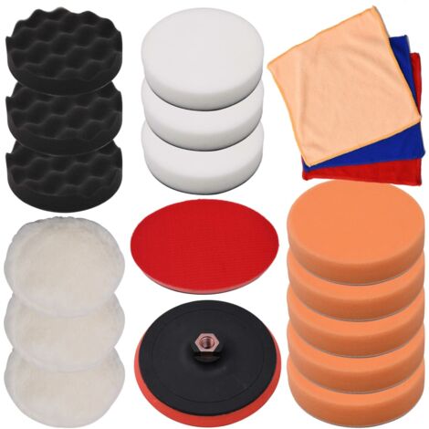 18 Piece Polishing Pad Set 150 mm vidaXL