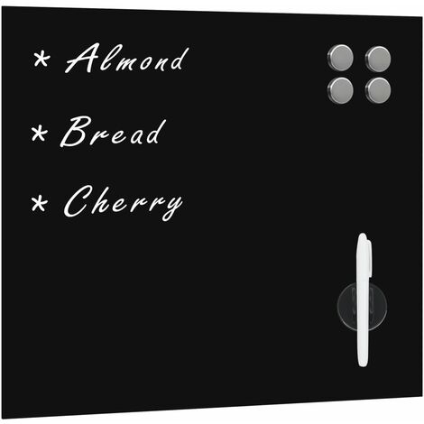 Wall Mounted Magnetic Board Glass 40x40 cm vidaXL