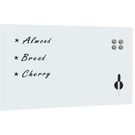 Wall Mounted Magnetic Board Glass 120x60 cm vidaXL