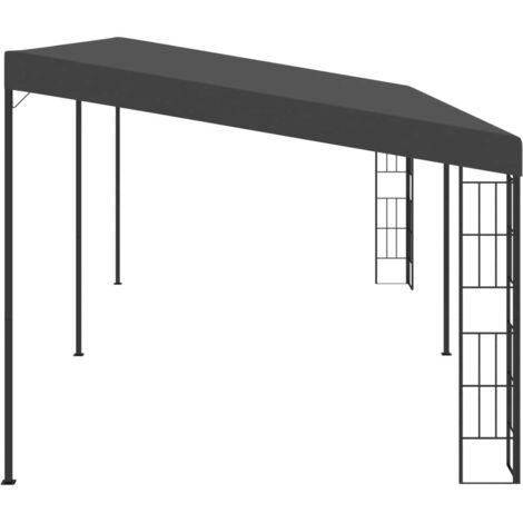 Wall-mounted Gazebo 3x6 m Anthracite Fabric vidaXL