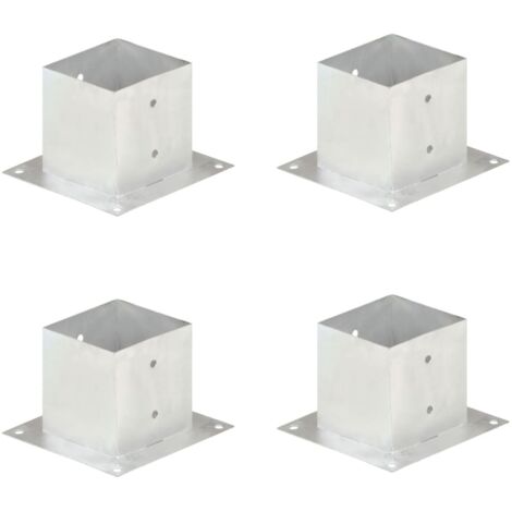 Post Anchors 4 pcs Galvanised Metal 141 mm vidaXL