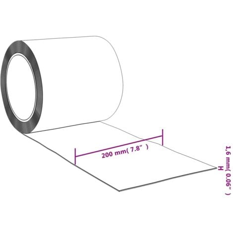 Strip Curtain Roll PVC 2mm x 200mm 25 m vidaXL