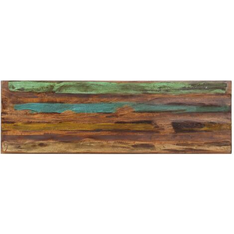 Bench 110 cm Solid Reclaimed Wood and Steel vidaXL