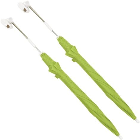 Camping Chair Parasols 2 pcs Green 105 cm vidaXL