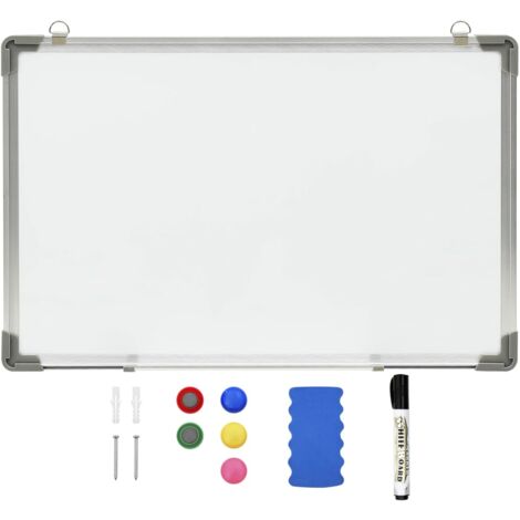 6 x 4-Foot Whiteboard Basics Large Magnetic Dry Erase White Board Silver Aluminum frame 