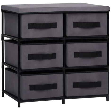 vidaXL Storage Cabinet Chest Organisation Unit Home Indoor Furniture Solid Oak 