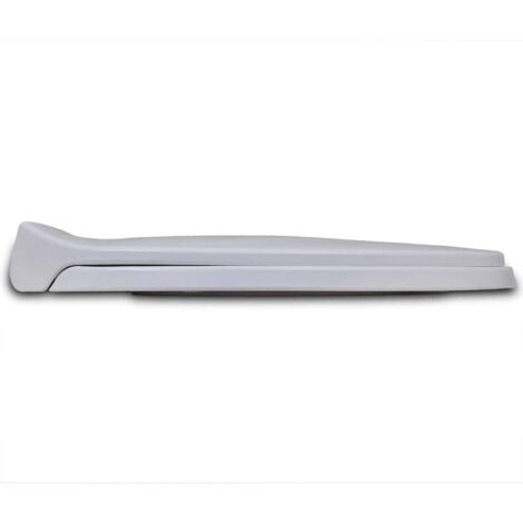 Soft-close Toilet Seat White Oval vidaXL
