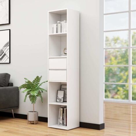 Book Cabinet White 36x30x171 cm Engineered Wood vidaXL
