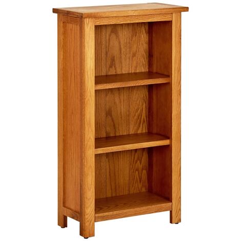 Bookcase 45x22.5x82 cm Solid Oak Wood vidaXL