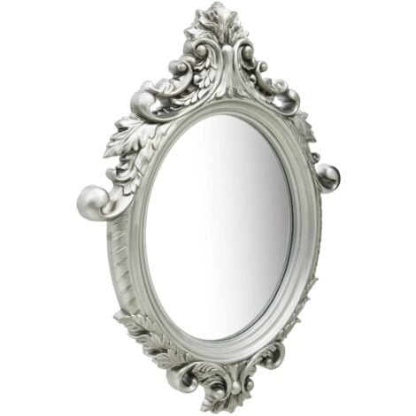 Wall Mirror Castle Style 56x76 cm Silver vidaXL