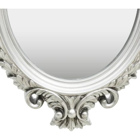 Wall Mirror Castle Style 56x76 cm Silver vidaXL